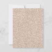 Elegant Champagne Glitter Wedding Save the Date Kaart (Achterkant)