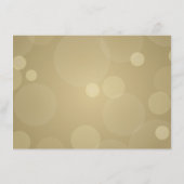 Elegant Champagne Gold Black Weddeninformatie Informatiekaartje (Achterkant)