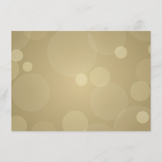 Elegant Champagne Gold Black Weddeninformatie Informatiekaartje (Achterkant)