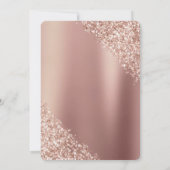 elegant champagne Gold Luxe bruiloft Kaart (Achterkant)