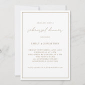 Elegant Champagne Gold repetitie diner Kaart (Voorkant)