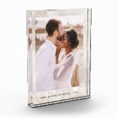 Elegant Champagne Marble Kijk Fotoblokken (Links)