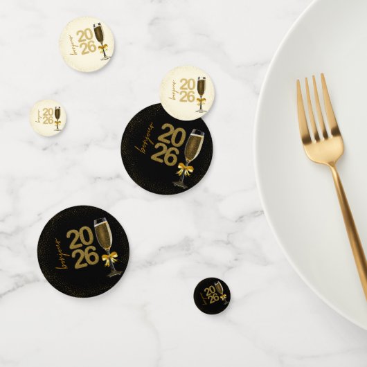 Elegant Champagne New Year Eve Confetti (Groep)