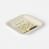 Elegant Champagne New Year's Eve Papieren Bordje (Gebogen)