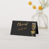 Elegant Champagne New Year's Eve Plaatskaartje (Voorkant)