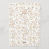 Elegant Champagne Oud en Nieuw Kaart (Achterkant)