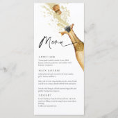 Elegant Champagne Party Menu (Voorkant)