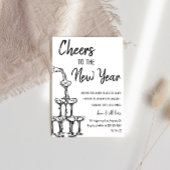 Elegant Champagne Tower New Year’s Eve Party       Kaart