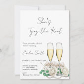 Elegant champagne Vrijgezellenfeest Kaart (Voorkant)