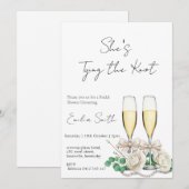 Elegant champagne Vrijgezellenfeest Kaart (Voorkant / Achterkant)