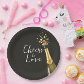 Elegant Champagne Wedding Papieren Bordje (Feest)