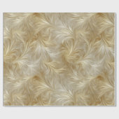 Elegant Champagnet Goud Zijde Flow Abstract Patroo Cadeaupapier (Vlak)