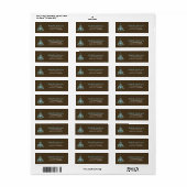 Elegant Chandelier Adresetiketten Etiket (Full Sheet)