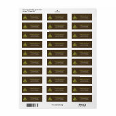 Elegant Chandelier Adresetiketten Etiket (Full Sheet)