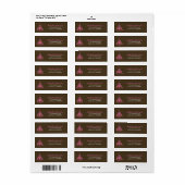 Elegant Chandelier Adresetiketten Etiket (Full Sheet)