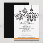 Elegant Chandelier Bridal Shower Kaart (Voorkant / Achterkant)