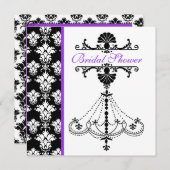 Elegant Chandelier Bridal Shower Kaart (Voorkant / Achterkant)