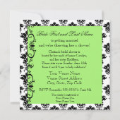 Elegant Chandelier Bridal Shower Kaart (Achterkant)