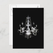 Elegant Chandelier - Briefkaart / Uitnodigingen / (Voorkant / Achterkant)