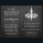 Elegant Chandelier Chalkboard Wedding Collectie<br><div class="desc">Elegant Chandelier Chalkboard Wedding Collectie Programs.</div>