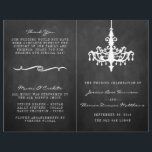Elegant Chandelier Chalkboard Wedding Collectie<br><div class="desc">Elegant Chandelier Chalkboard Wedding Collectie Programs.</div>