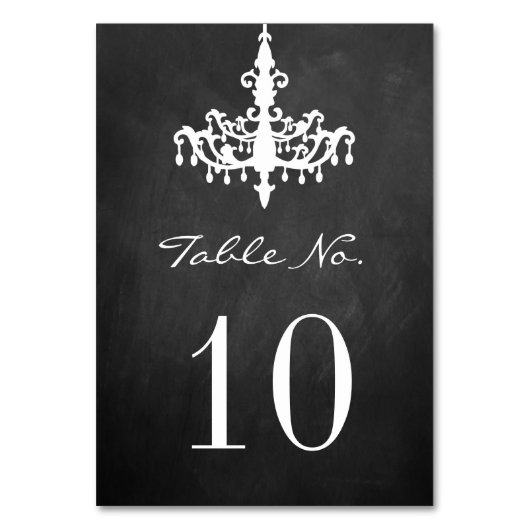 Elegant Chandelier Chalkboard Wedding Collectie Kaart (Achterkant)