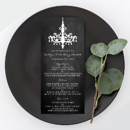 Elegant Chandelier Chalkboard Wedding Collectie Menu
