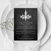 Elegant Chandelier Chalkboard Wedding Collectie Menu
