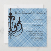 Elegant Chandelier Housewarming Party Invitation Kaart (Voorkant)