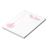 Elegant Chandelier Notitieblok (Roze) (Linkerzijde)