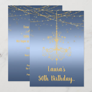 ELEGANT CHANDELIER online, BIRTHDAY Kaart