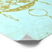 Elegant Chandelier  Patina Poster Print (Hoek)