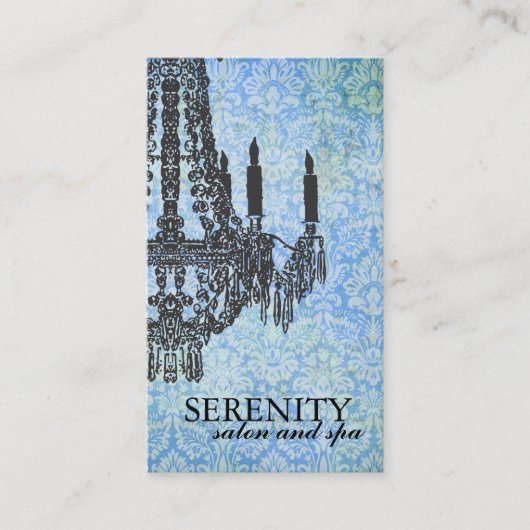 Elegant Chandelier Spa Visitekaartje (Voorkant)