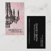 Elegant Chandelier Spa Visitekaartje (Voorkant / Achterkant)