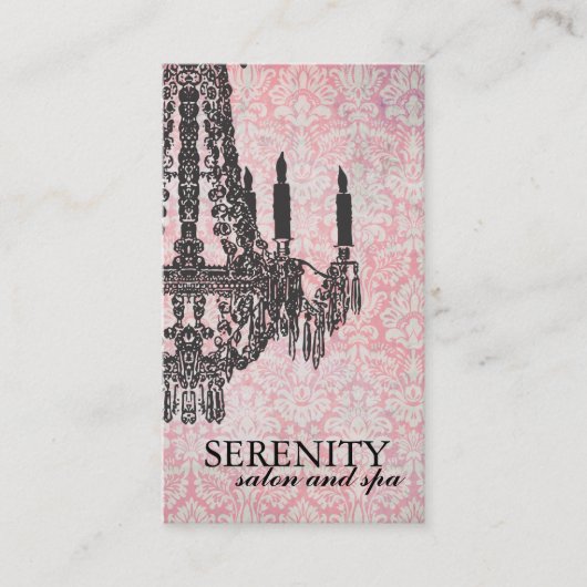 Elegant Chandelier Spa Visitekaartje (Voorkant)