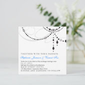 Elegant Chandelier Uitnodiging (Staand voorkant)