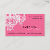 Elegant Chandelier Visitekaartje (Achterkant)