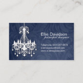 Elegant Chandelier Visitekaartje (Achterkant)