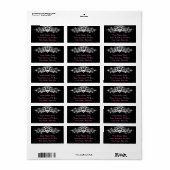 Elegant Chandelier Wedding Etiket (Full Sheet)