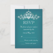 Elegant Chandelier Wedding RSVP (Voorkant)