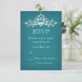 Elegant Chandelier Wedding RSVP (Staand voorkant)