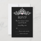 Elegant Chandelier Wedding RSVP (Voorkant)