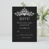 Elegant Chandelier Wedding RSVP (Staand voorkant)