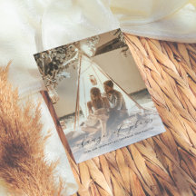 Elegant change of Plans Photo Wedding Postponement