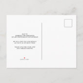 Elegant change of Plans Photo Wedding Postponement Uitnodiging Briefkaart (Achterkant)