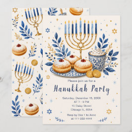 Elegant Chanoeka-feest Kaart