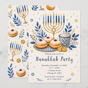 Elegant Chanoeka-feest Kaart