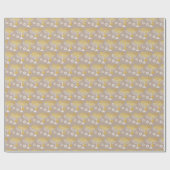 Elegant Chanoeka Holiday Gold Cadeaupapier (Vlak)