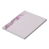 Elegant Chaos Modern Abstract Pink Fractal Art Notitieblok (Linkerzijde)