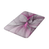 Elegant Chaos Modern Abstract Roze Fractal Art Badmat (Gekanteld)